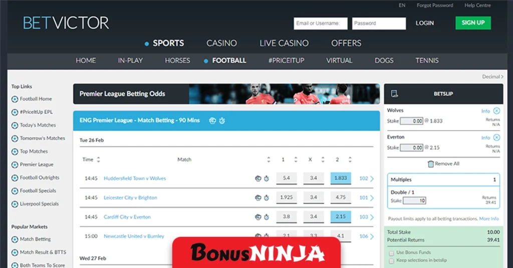 Betvictor sportsbook
