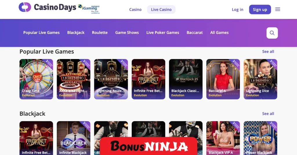 Casino days live casino