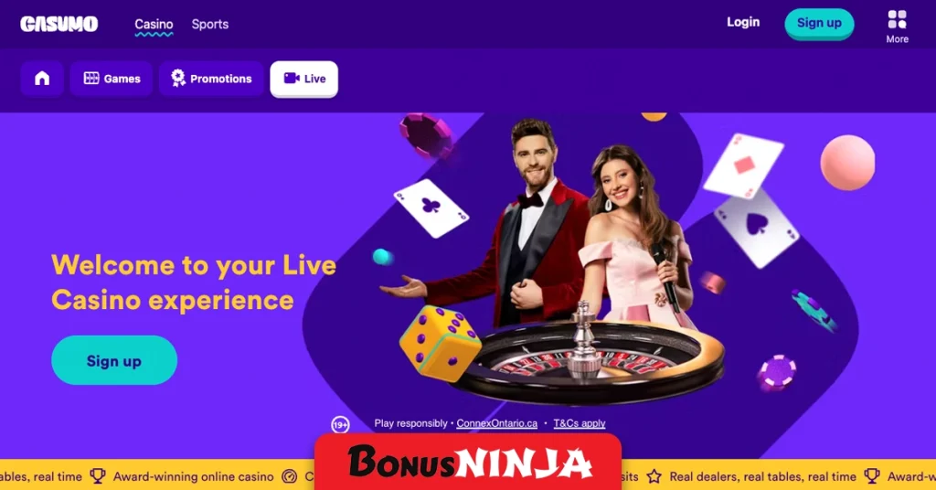Casumo live casino