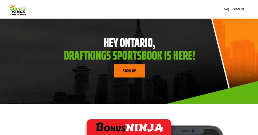 Draft kings frontpage