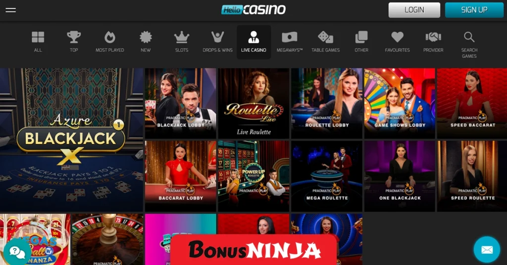 Hello casino live casino