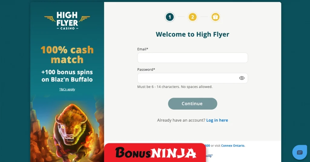 High flyer casino sign up